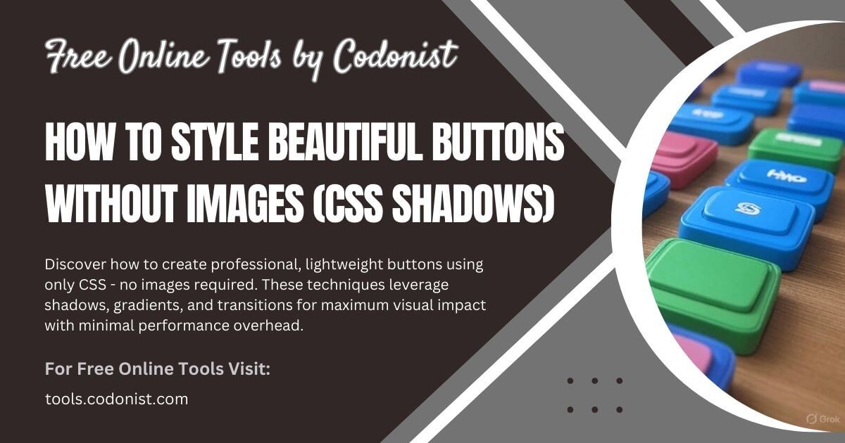 How to Style Beautiful Buttons Without Images Using CSS Shadows