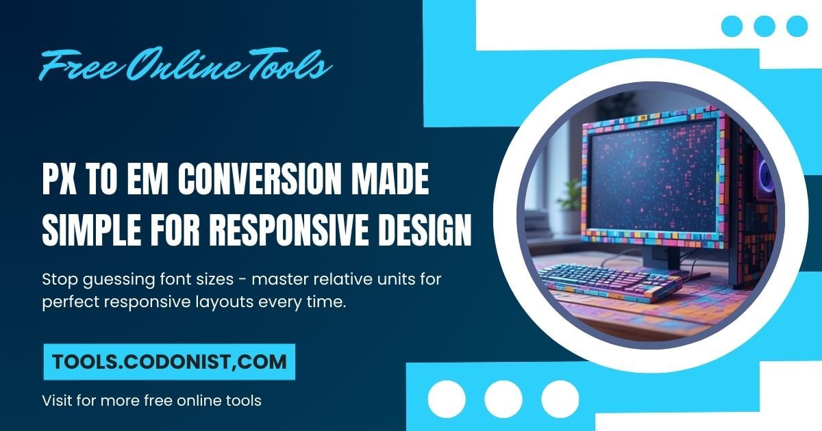 PX to EM Conversion Made Simple for Responsive Design